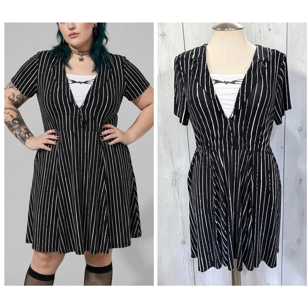 Torrid 2 (2X) Disney Nightmare Before Christmas Jack Skellington Costume Dress‎